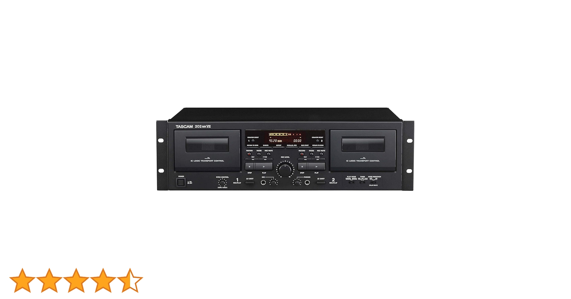 TASCAM 202 MKV ダブルカセットデッキ 動作品 TASCAM 業務用ダブルカセットデッキ 202MKVII - ライジング-PA